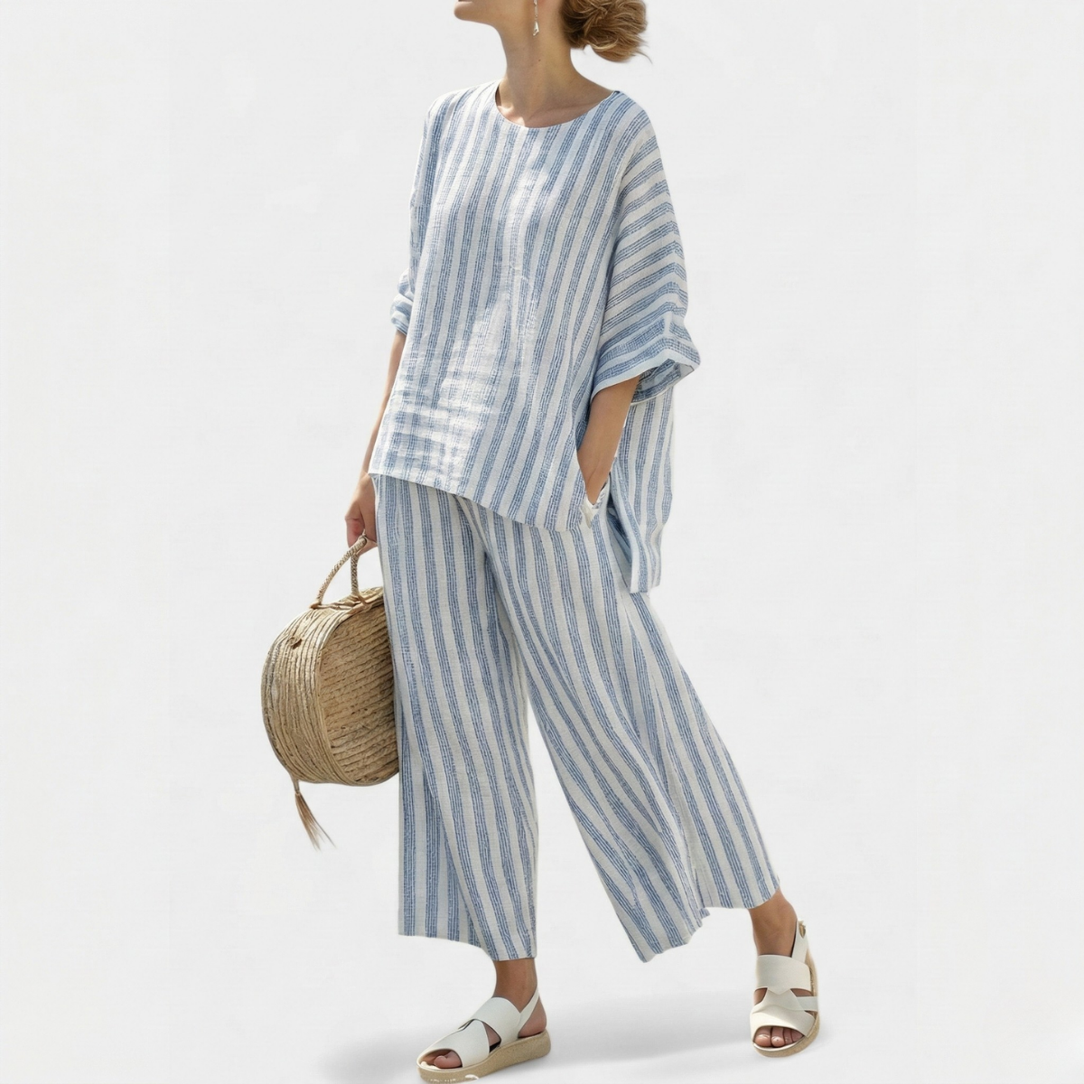 Blu a righe / 5XL