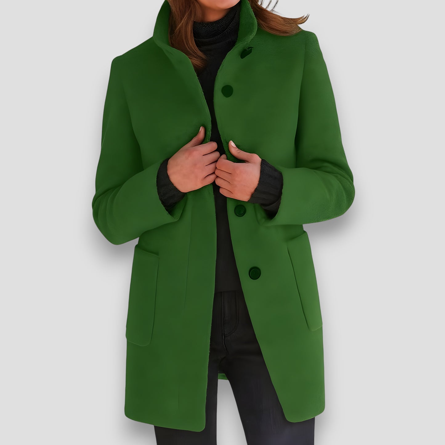 Clara™ | Cappotto Elegante in Lana Mista