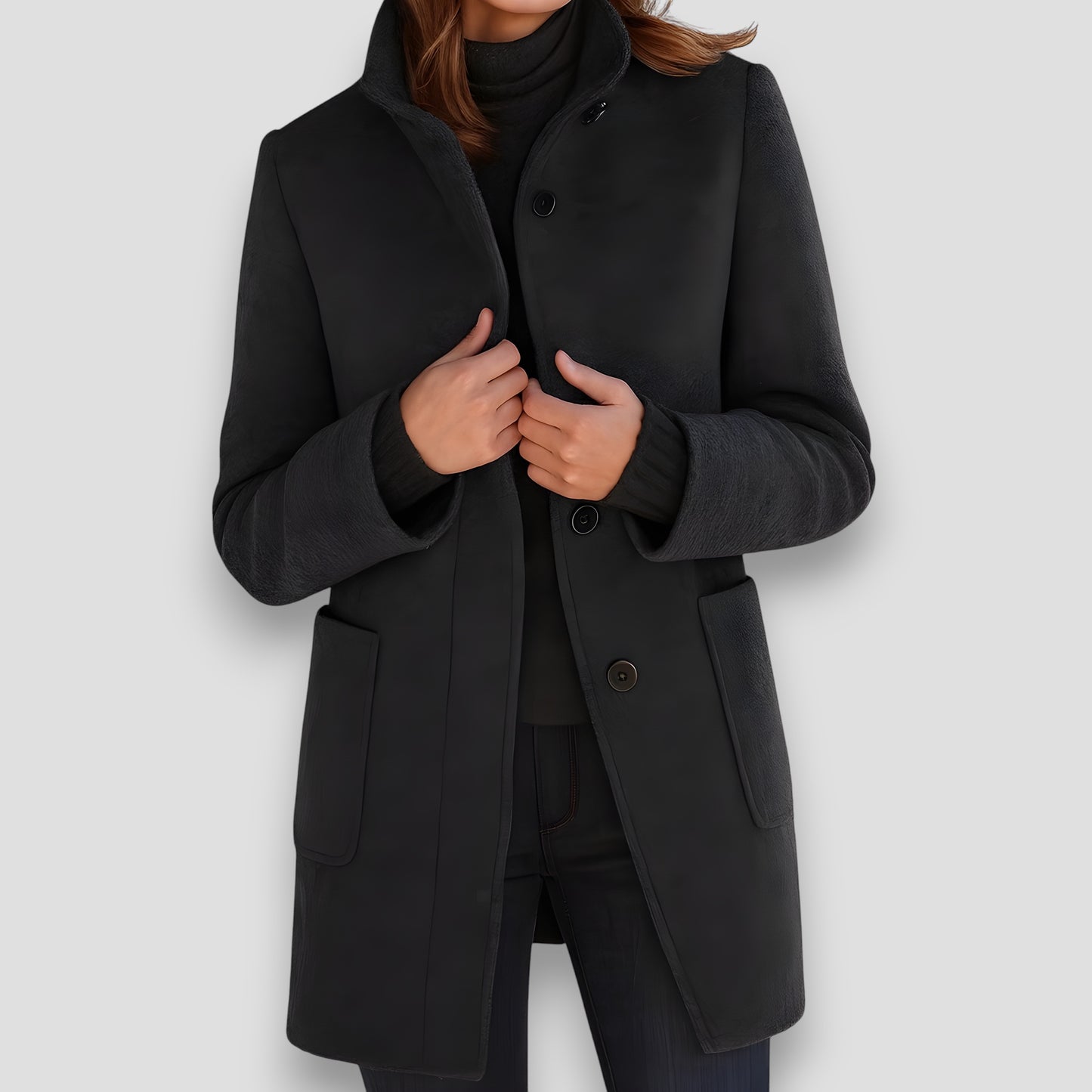 Clara™ | Cappotto Elegante in Lana Mista