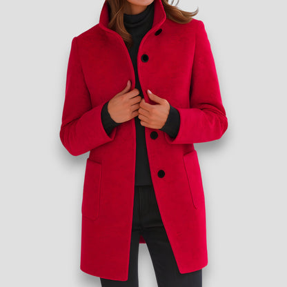 Clara™ | Cappotto Elegante in Lana Mista