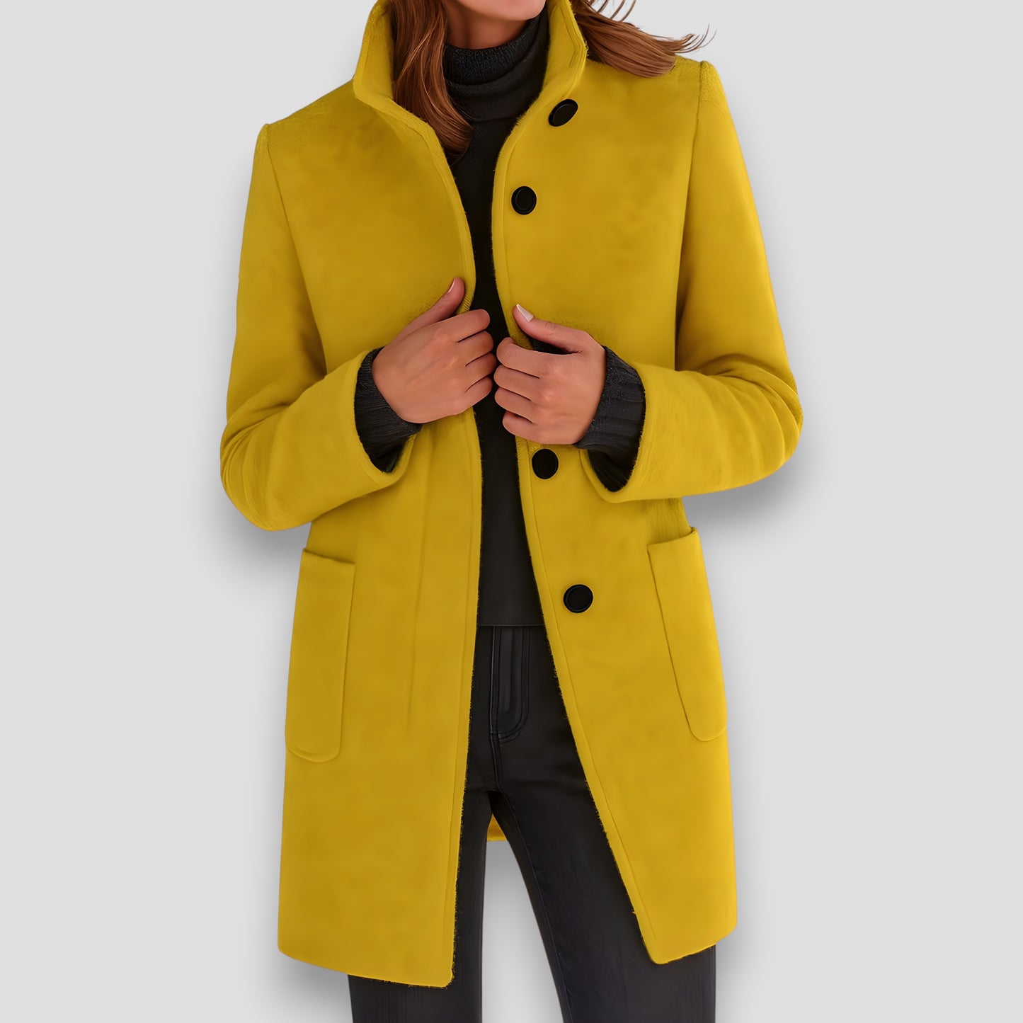 Clara™ | Cappotto Elegante in Lana Mista