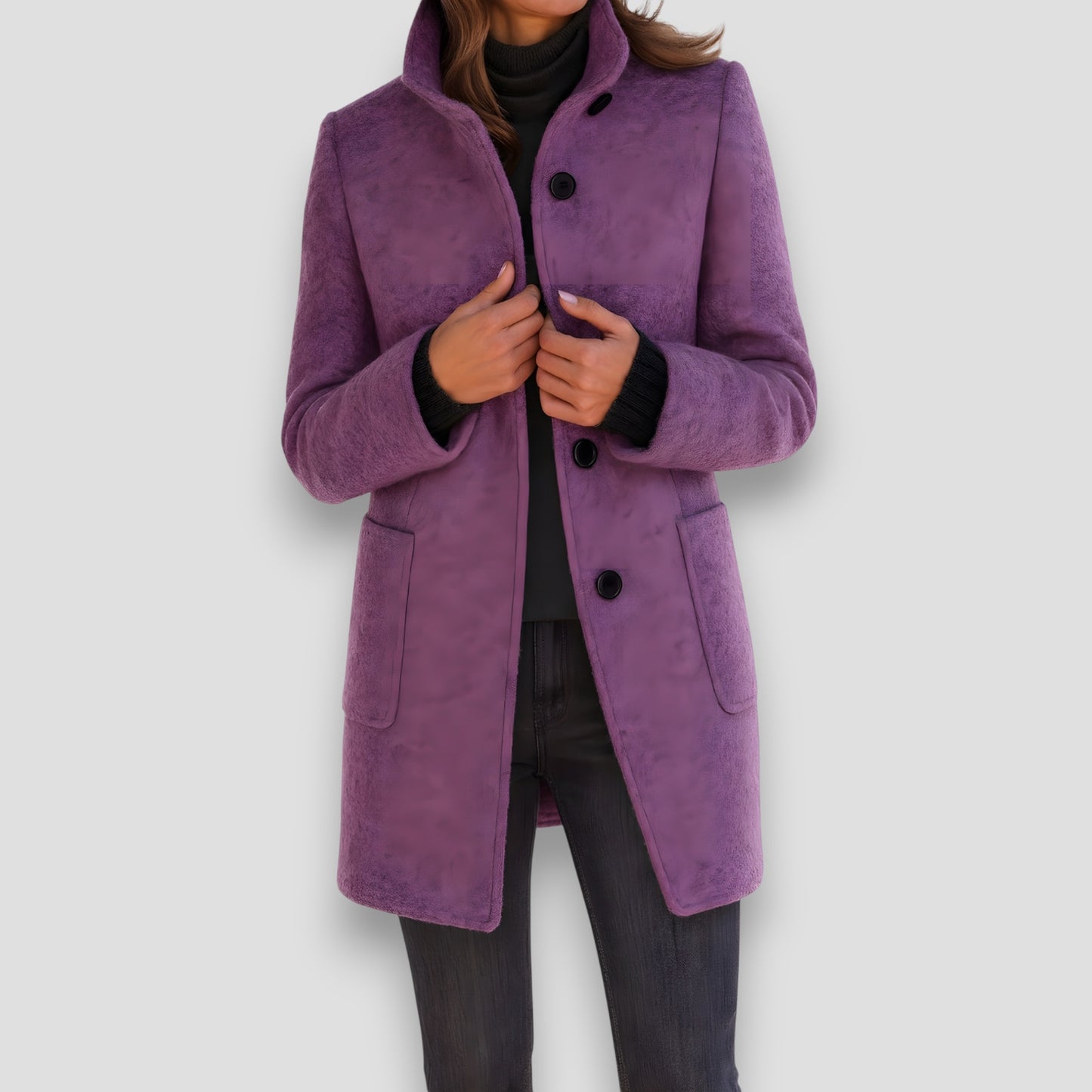 Clara™ | Cappotto Elegante in Lana Mista