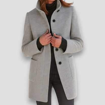 Clara™ | Cappotto Elegante in Lana Mista