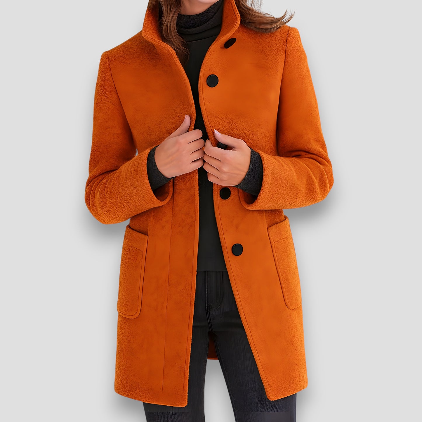 Clara™ | Cappotto Elegante in Lana Mista