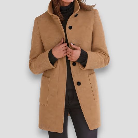Clara™ | Cappotto Elegante in Lana Mista