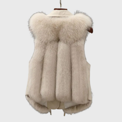 Alessia™ | Elegant Leren Gilet